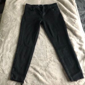High rise ankle skinny jeans